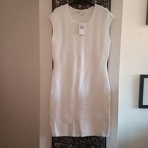 White Stretch MICHAEL Michael Kors Dress